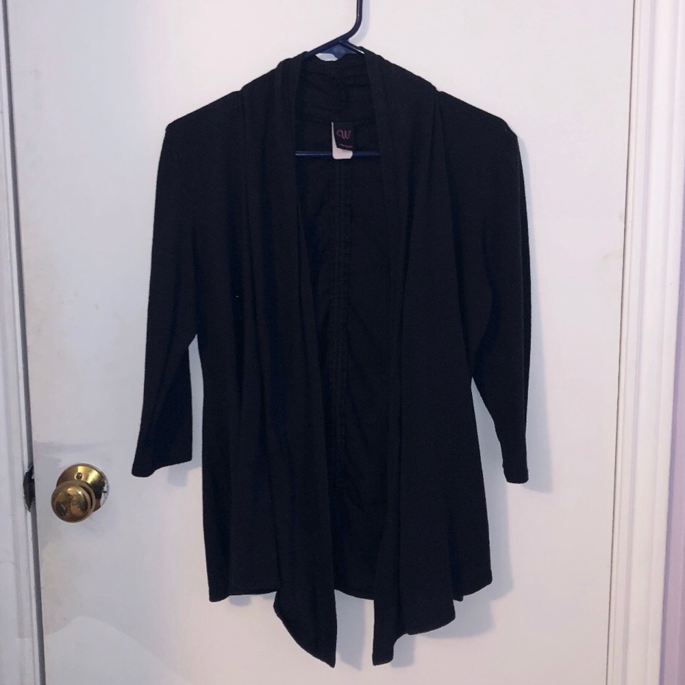 Black Asymmetrical Cardigan M